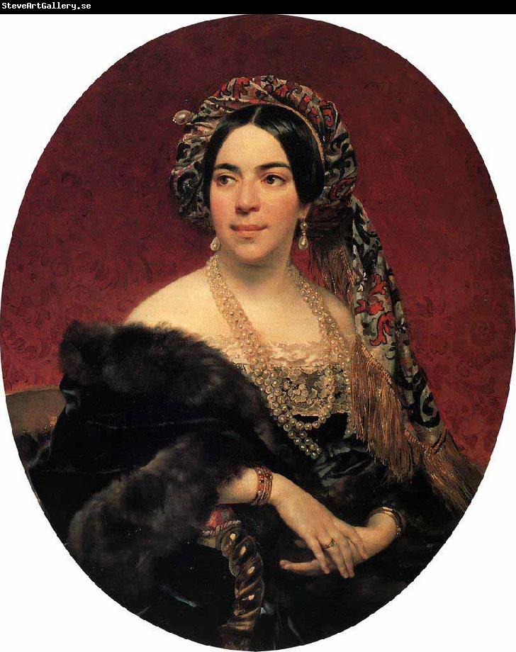 Karl Briullov Portrait of Maria Pavlovna Volkonskaia